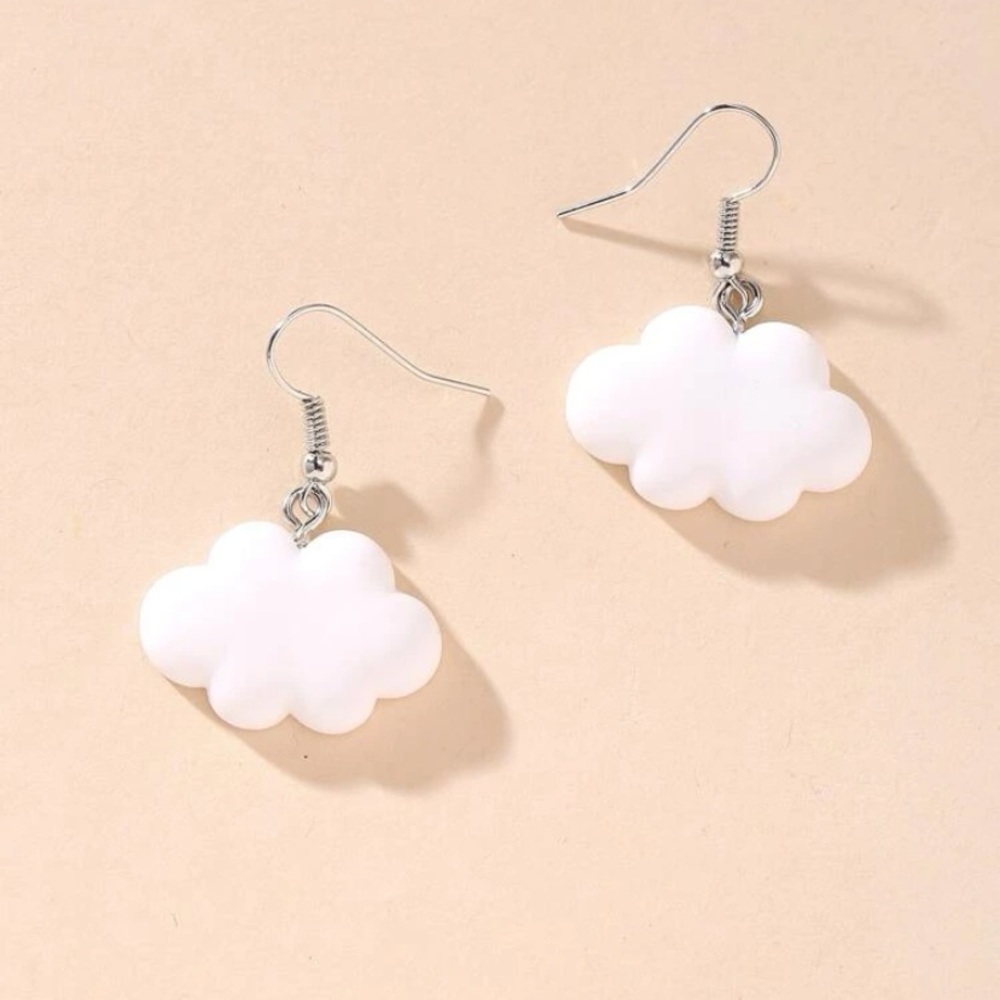 Cloud Decor Drop Earrings